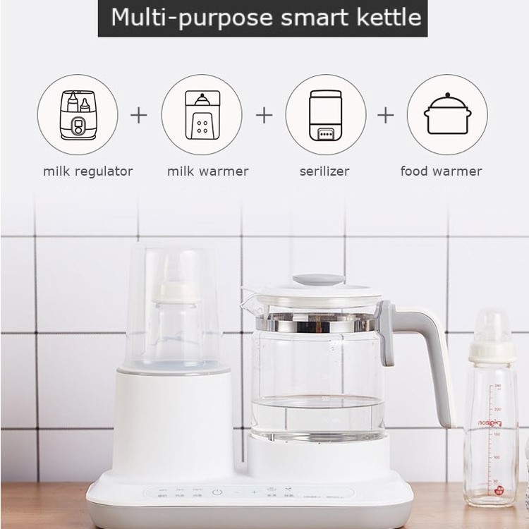 2 In 1 heater adjustable temperature auto price smart formula milk thermostat glass electric water kettle