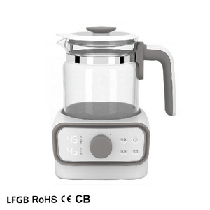 1.3L 220v adjustable keep warm cordless temperature control glass hot water tea coffee cheap electric Health Pot smart kettle