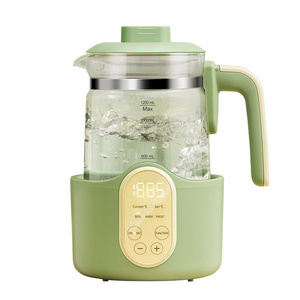 1.2L Green Electric Glass Kettle Water Pot 800w Thermos Wasserkocher Custom Tea Kettles Hot Water Dispenser / Boiler