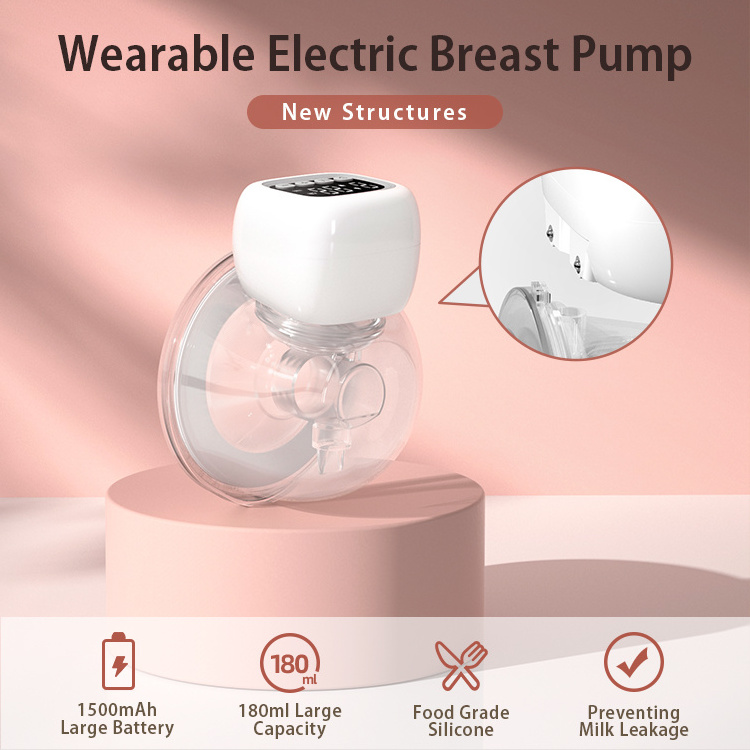 New Design Rechargeable Bpa Free Hospital Grade Electric Wearable Breast Milk Pump