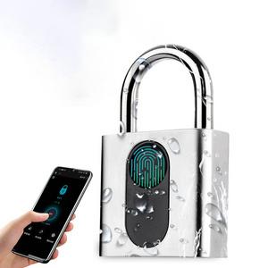 Electronic Waterproof Biometric Fingerprint Smart Anti-Theft Keyless Digital Padlock with Ttlock APP