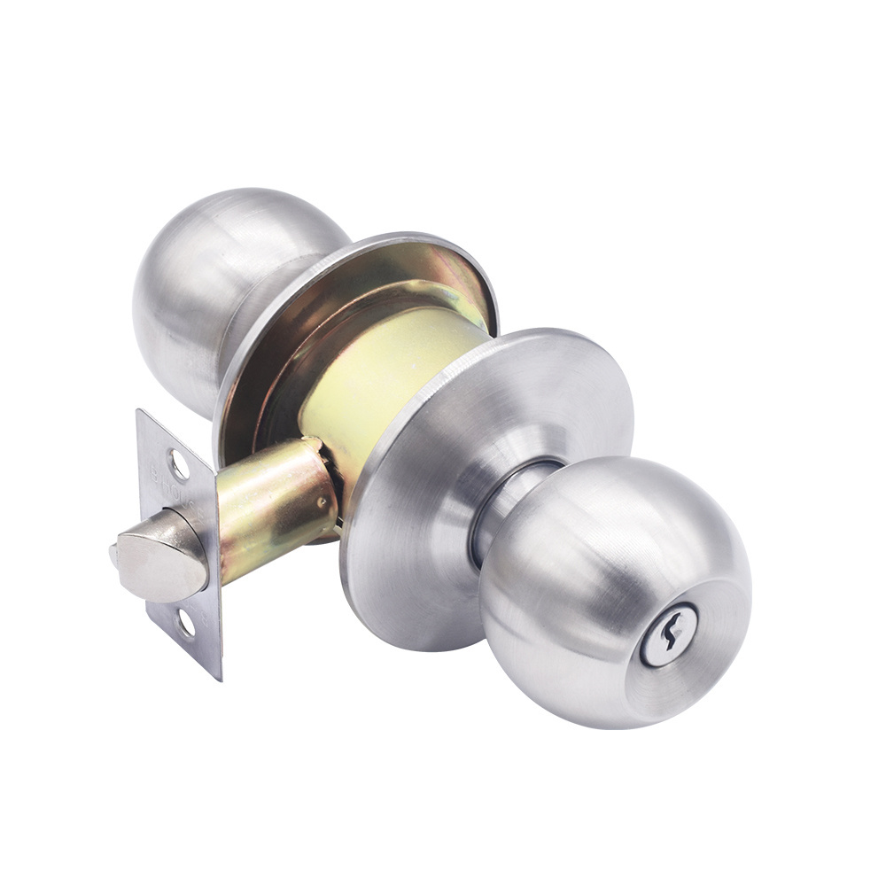 American Style Zinc Alloy Tubular Knob Lock Privacy Passage Cylindrical Knobset Function Interior Door locks