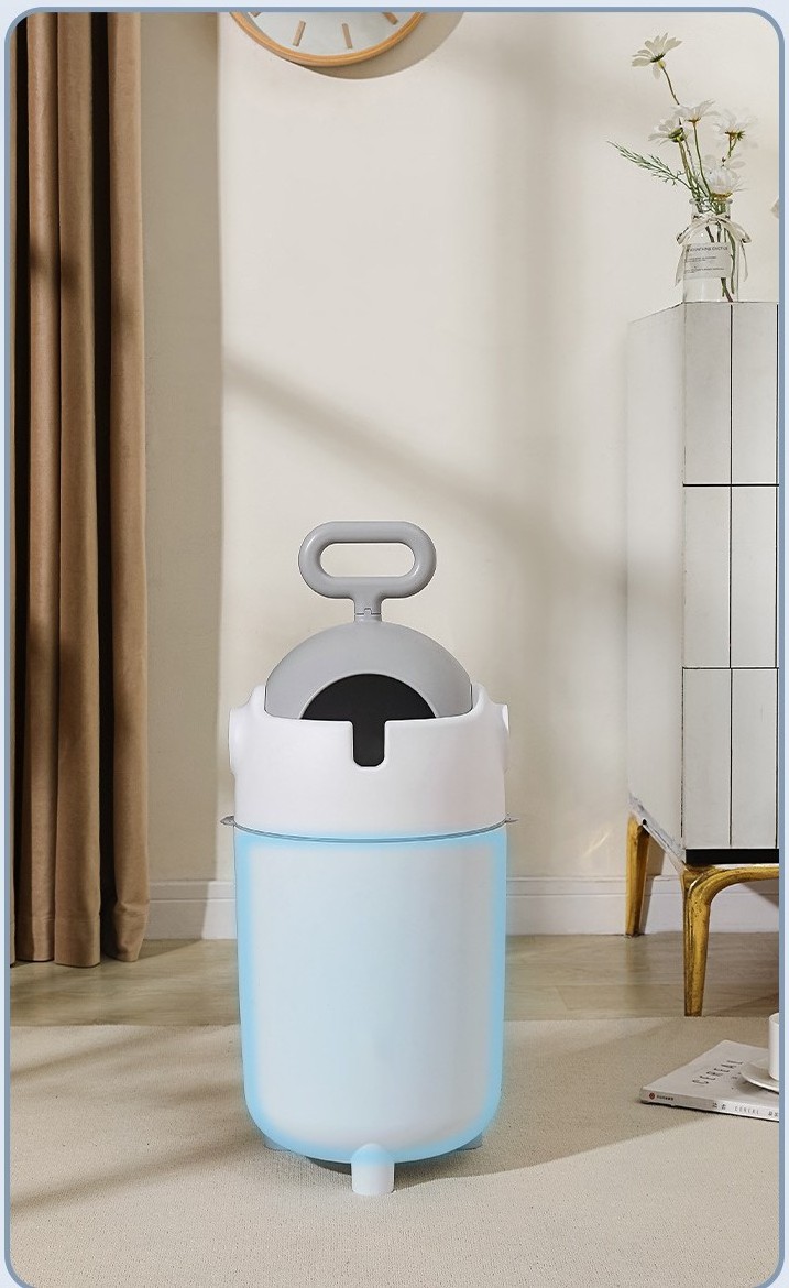 12L plastic deodorant  baby diaper pail sensor high-tech baby diaper trash bin advertising sanitary smart baby diaper trash can