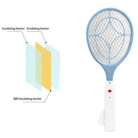 Big Size Electric Mosquito Swatter, Handheld Bug Zapper Racket