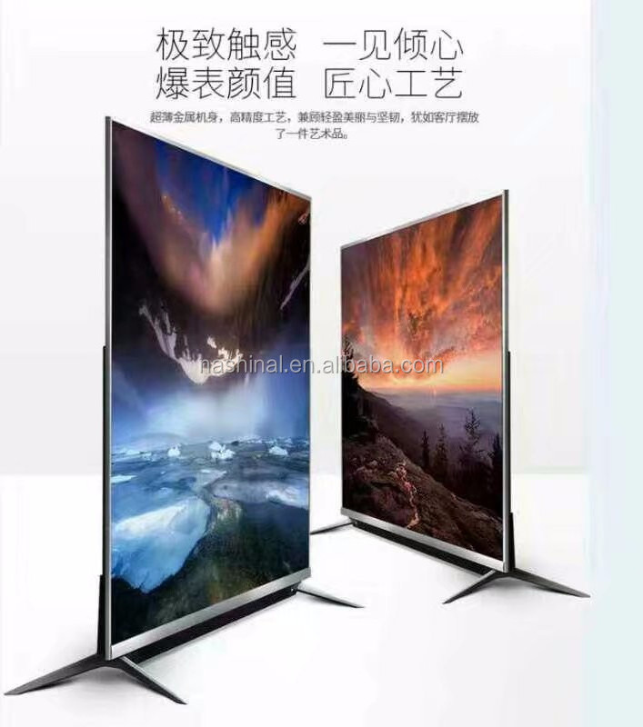 55 inch big size smart led screen lcd tv double side digital signage