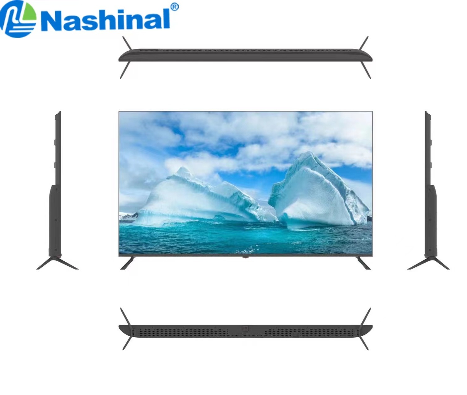 Nashinal 43/50/55/60/65 Inch LCD Television Smart WIFI TV 4K UHD Factory Cheap Flat Screen TV LED Best OEM Borderless Television