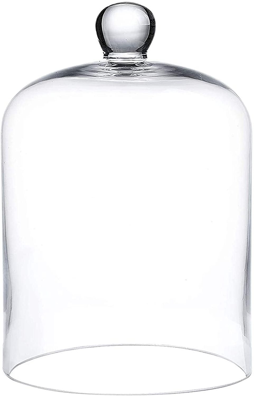 Cloche Glass Dome Glass Cloche Bell Jar Bell Dome Glass Display Cover for Dessert Foods Candles