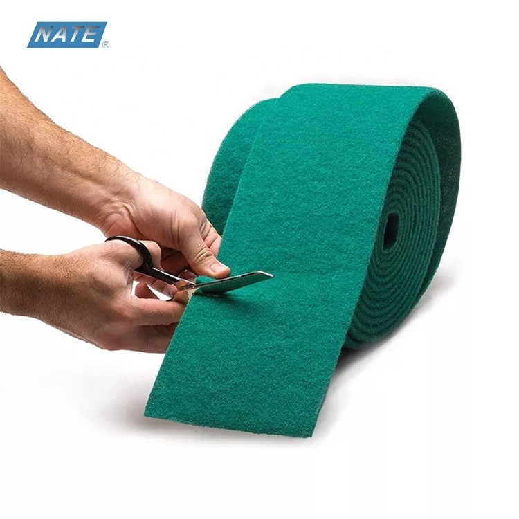 Factory Price Customized Kitchen Sponge Cleaning Pad Roll Green Scouring Pad