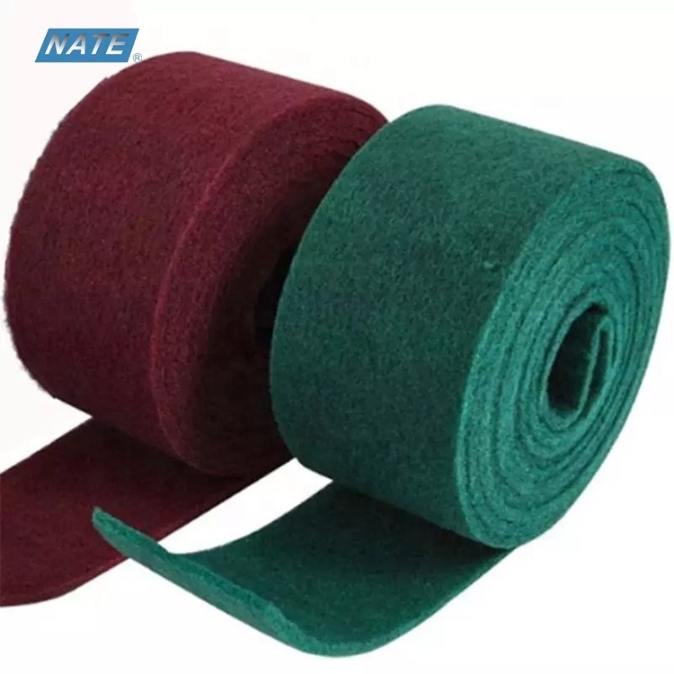 Factory Price Customized Kitchen Sponge Cleaning Pad Roll Green Scouring Pad