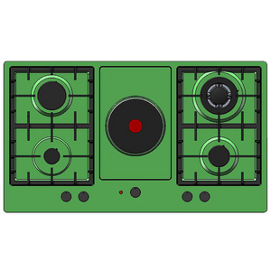 kitchen stoves low pressure 5 burner cooktop gas cooker 5 burner gas hob for cooking