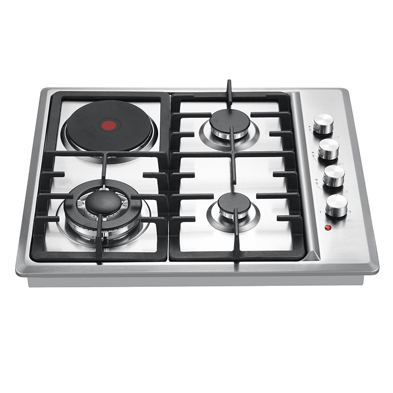 Household Built in type gas cooker with electric burners hot plate universal gas cooker