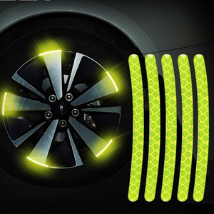 Night Safety Auto Tyre Decoration Reflect Car Wheel Rim Sticker