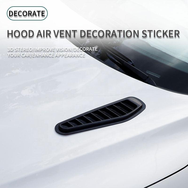 Factory Wholesale Cheap Bonnet Vent Hood Air Intake Trim Cover Decoration Universal Hood Air Vents for Car Hood Scoop