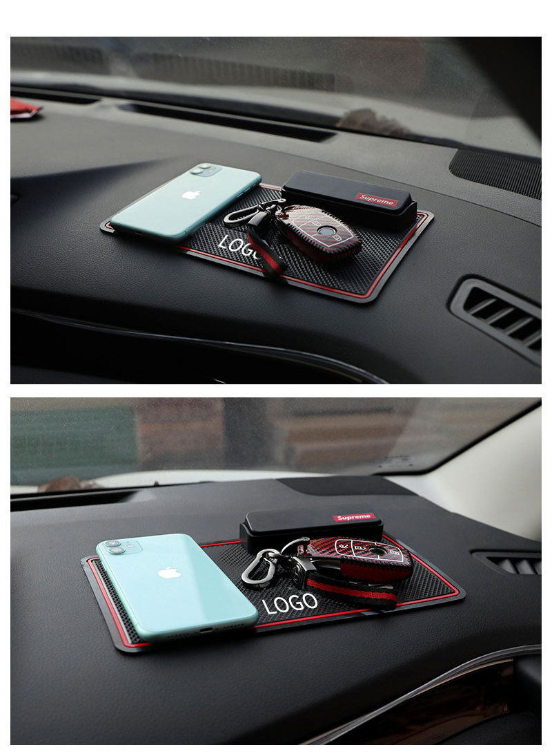 Factory Custom Logo Car Dashboard Sticky Pad Mat Anti Non Slip Gadget Mobile Phone GPS Holder