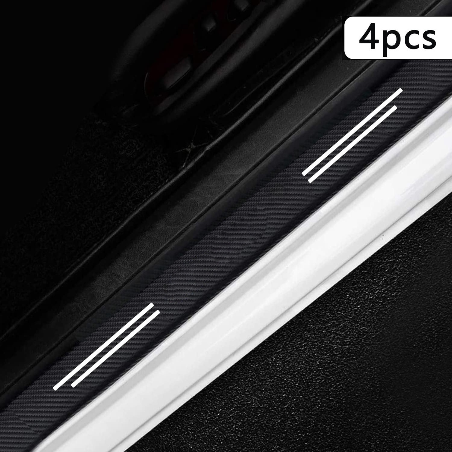 Factory Car Door Sill Anti-Scratch Carbon Fiber Stickers Car Door Protection Decoration Accessories