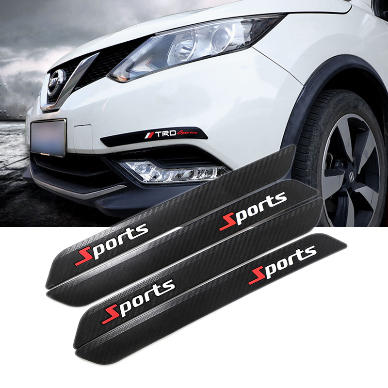 car bumper rubber guard logo flexible car front tail bumper door protector strip