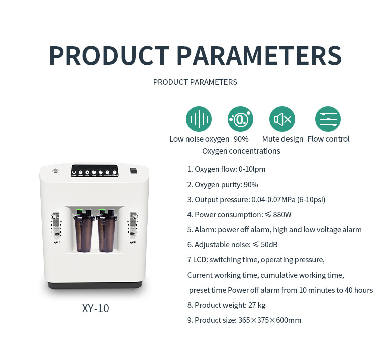 Medical Grade 5/10/15 Liter Portable Oxygen Concentrator with cheap price