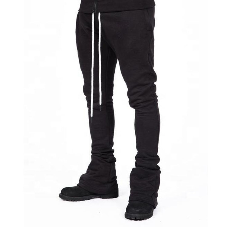 High Quality Sweatsuit Jogging Zipper Track Suit Set Tech Fleece Custom Logo Zip Hoodie Flared Stack Sweat Pants Tracksuit Mens