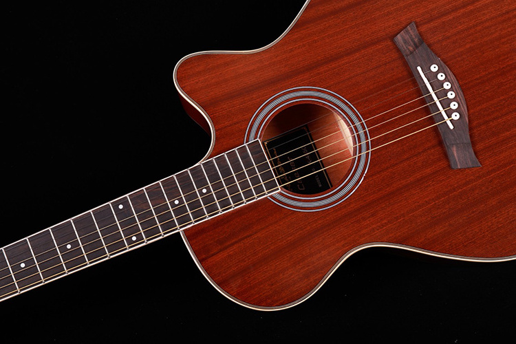 Chinese factory direct sale Wholesale/Custom 40 inch all sapele wood cheap price acoustic guitar student guitar  X-405C