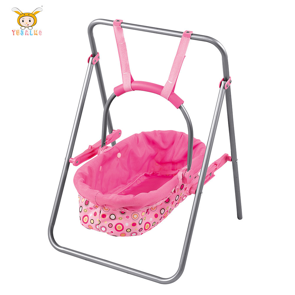 Nathaniel 2022 hot sale high quality soft plastic swing baby doll bed accessory for kids