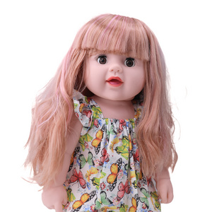 TUSALMO Beautiful Hot Models dress long hair girl doll with bangs Girl Baby Doll for Kids