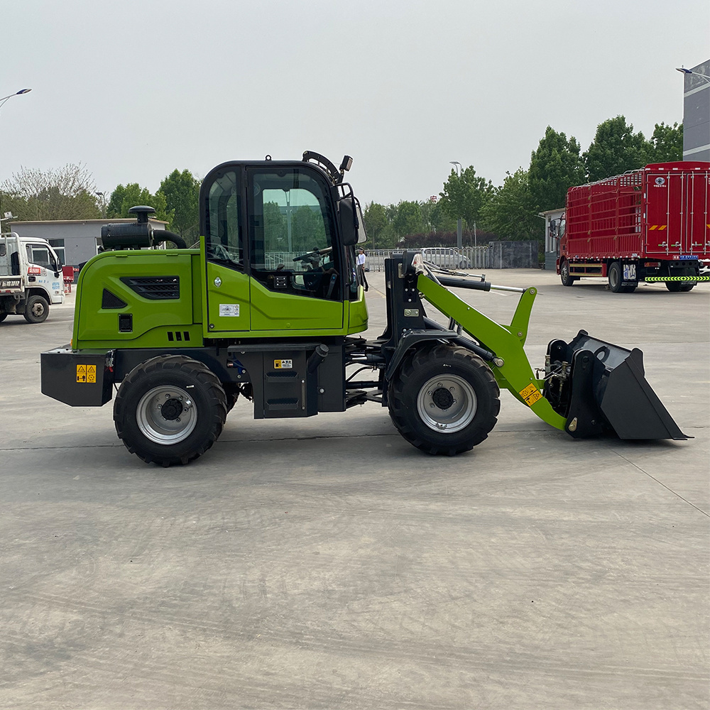 Epa Hot Selling Mini Wheel Loader Quick-Hitch And Joystick Handle HT910 920 1ton 2 Ton 3 Ton Mini Loader For Sale