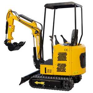 High Quality best rubber tire mini hydraulic excavator with CE 1.6ton Small Hydraulic Excavator