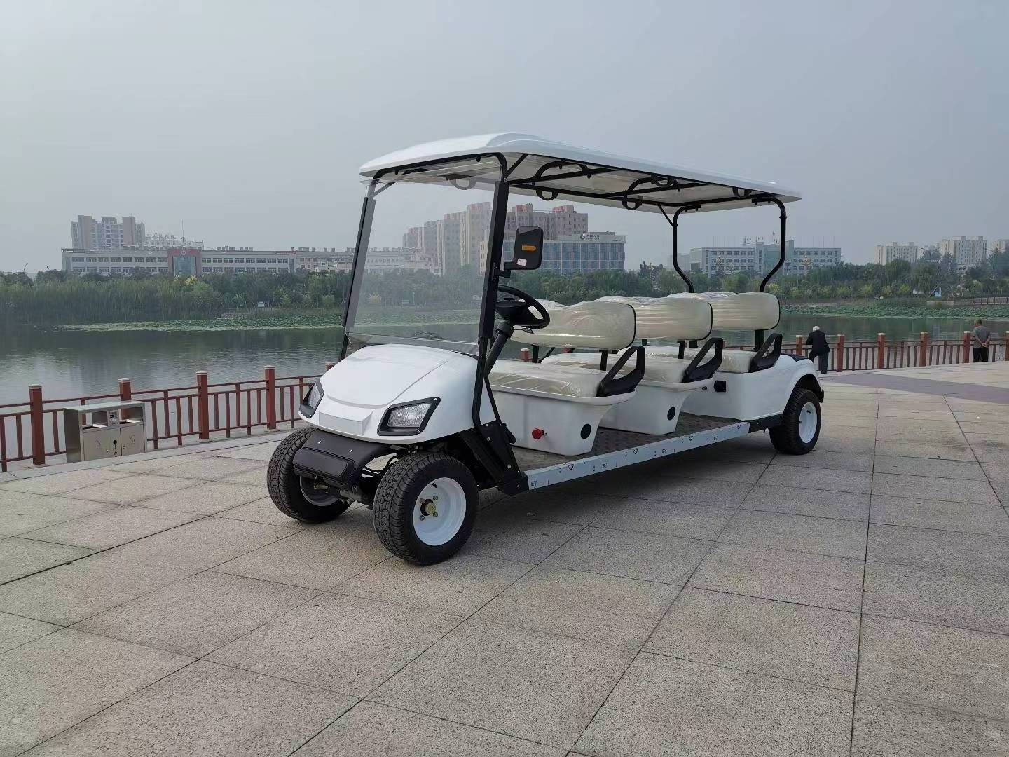 Two seats car  electric golf cart with truck bed on sale