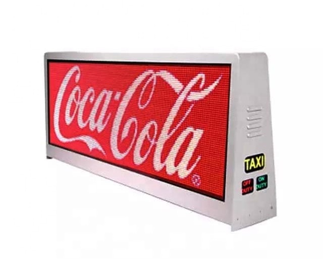 p2.5 Outdoor taxi top  Full Color Video Car Roof Advertising Sign