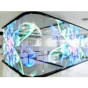 Advertising P3.91 Led Holographic Screen Transparent Shopping Mall Indoor Video Wall SDK Indoor Adhesive Led Film Full Color