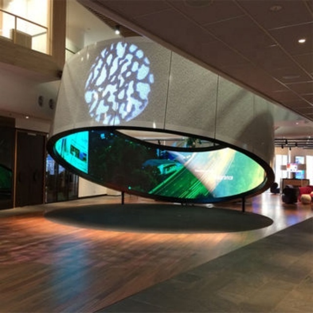 P2.5 Superstore Indoor Ring Screen Led Circular Display Flexible Soft Module Led Circle Round Shape  Display Video Screen