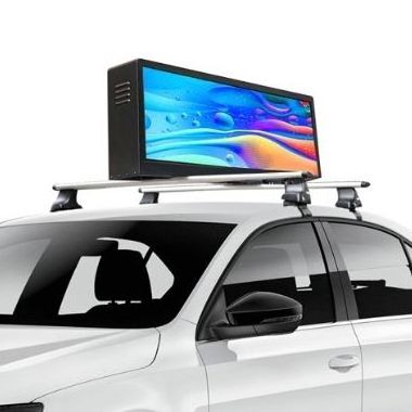 Waterproof Outdoor Car Advertising Double Sided Taxi Top Roof Led Screen Display