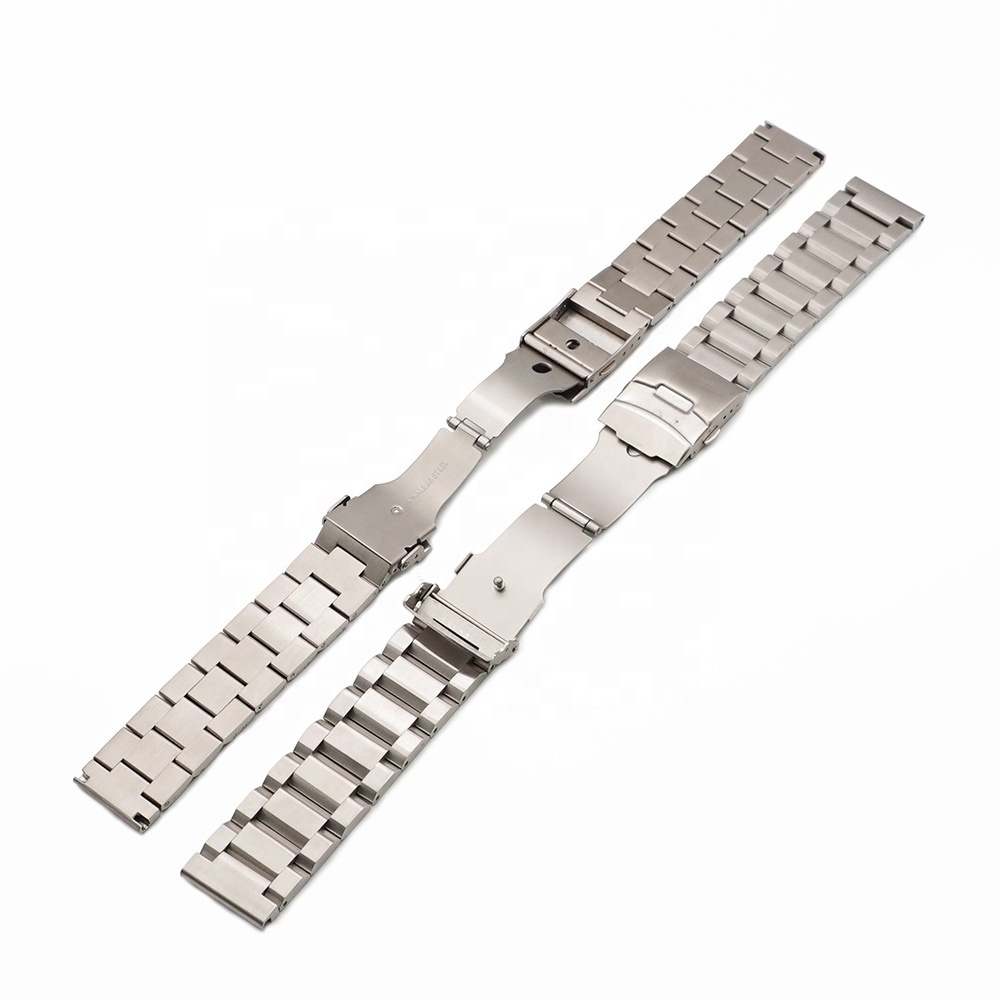 JUELONG Top Quality Stainless Steel Material Luxury Solid Black 18mm 20mm 22mm 24mm Stainless Steel Metal Watch Band