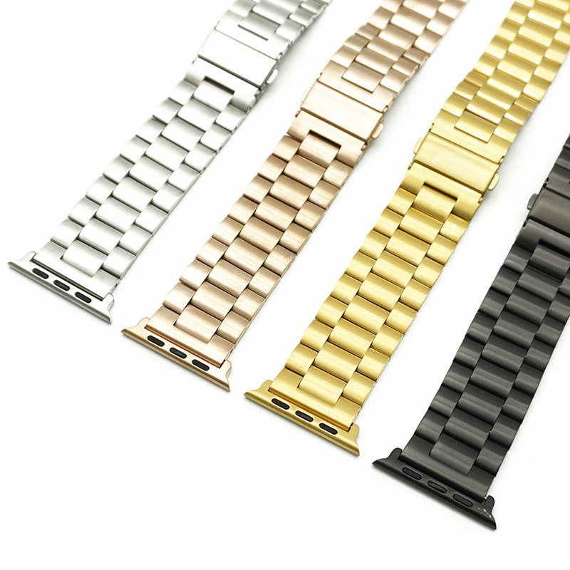 Compatible with Watch Band 44mm 45mm Upgraded Version Solid Stainless Steel Band Business Replacement For  Watch Bands