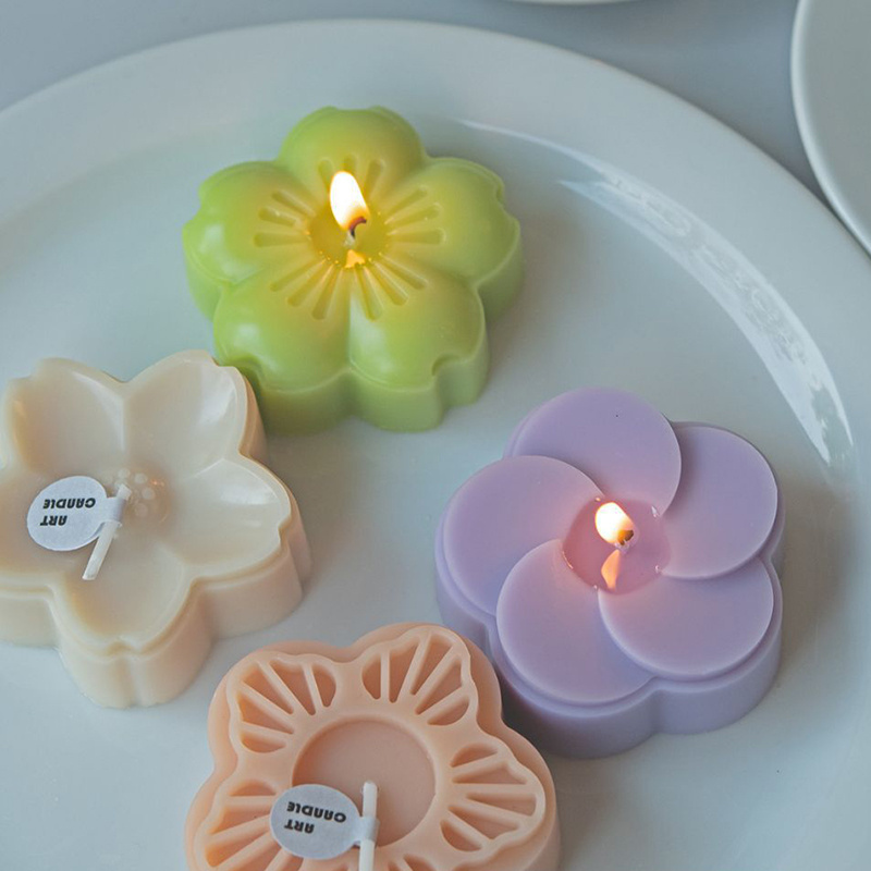 Candles supplies Personalized Flower Rabbit Mooncake Candle for Mid-Autumn Festival Christmas Easter Ramadan Chinese New Year