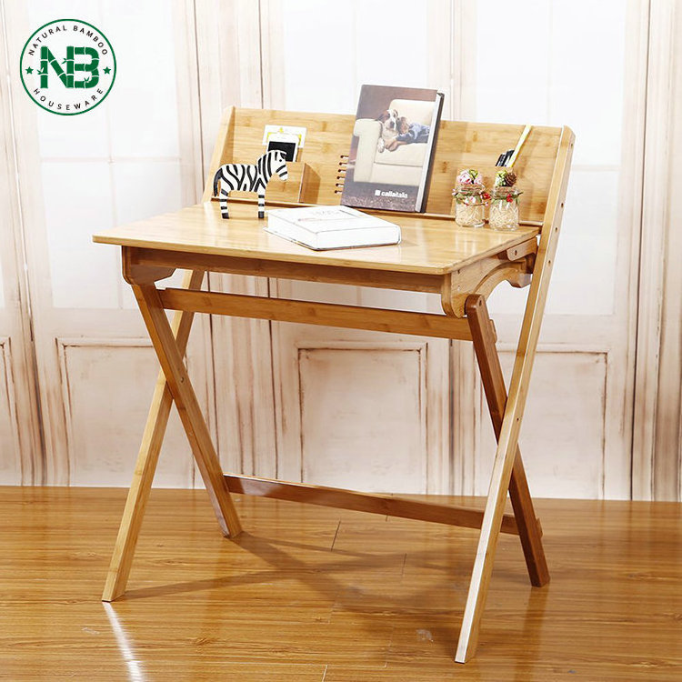 Multifunctional furniture bamboo furniture  children folding study table