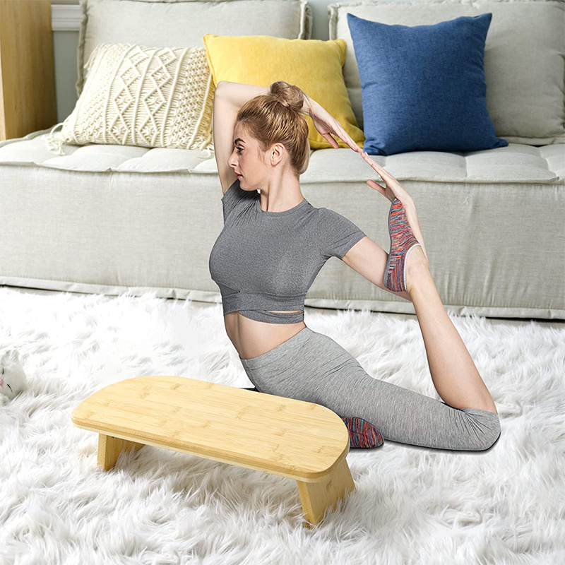 Portable Folding Ergonomic Yoga Bench Premium Kneeling Stool for Meditations