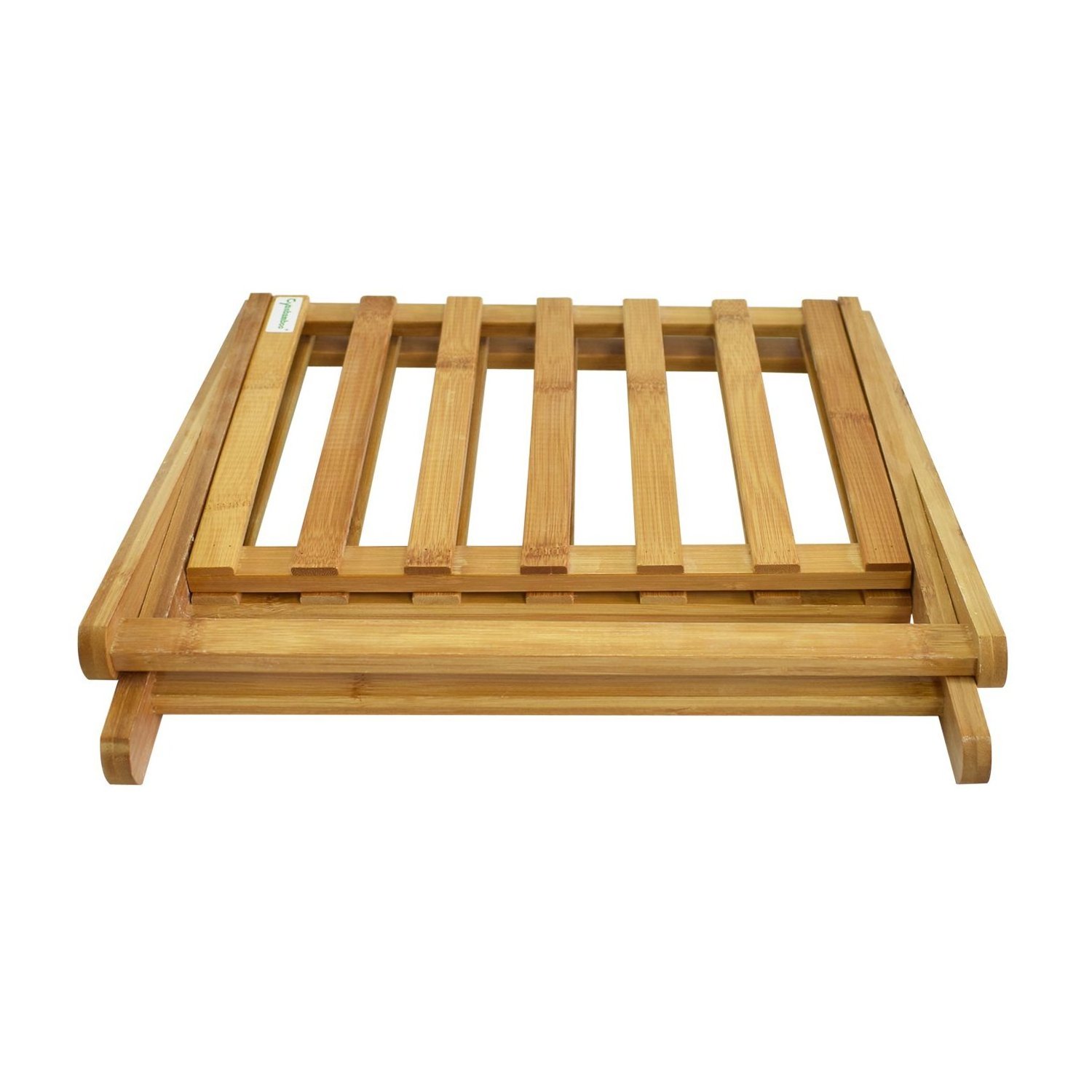 Foldable custom collapsible popular bamboo shoe rack