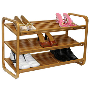 Bamboo Shoe Rack 3 Tier Shelf Wood Organizer Storage Bamboo Shoe Rack