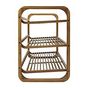 Bamboo Shoe Rack 3 Tier Shoe Shelf Storage Organizer