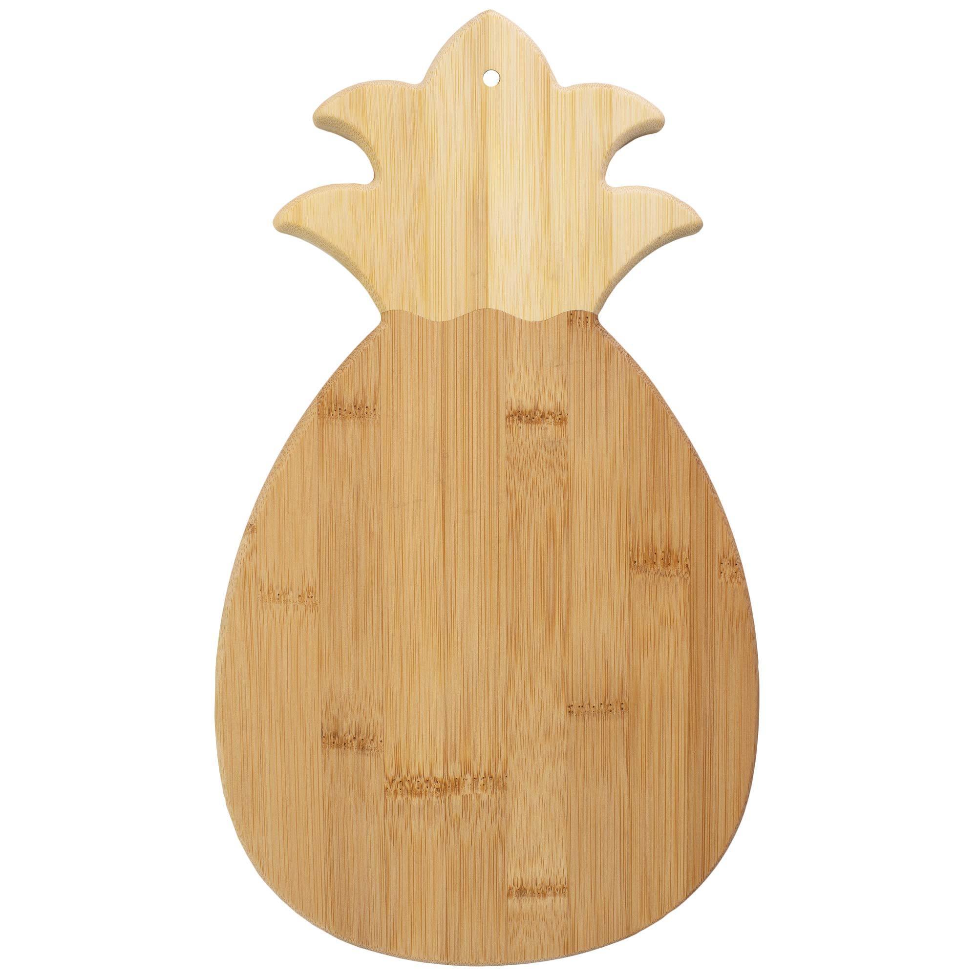 Bamboo Pineapple Shaped Bamboo Wood Cutting Board with handle