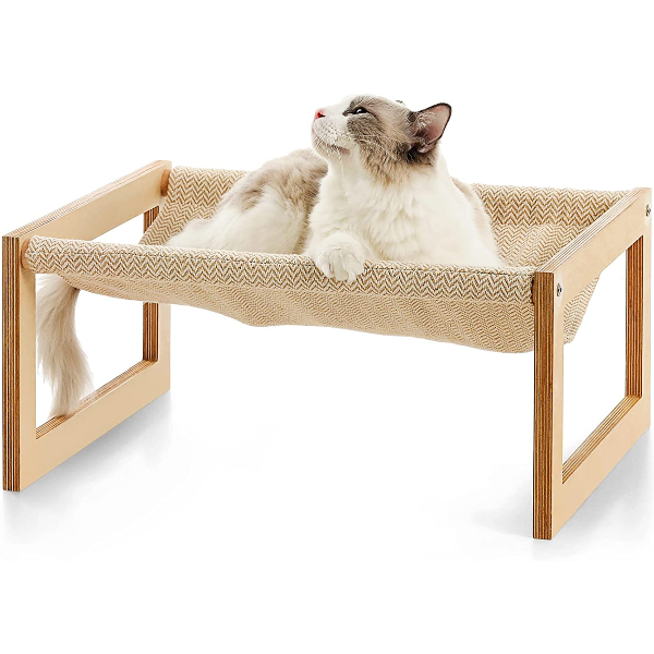 Pet Beds For Cat Dog Bamboo Outdoor Pet Furniture Hammock Suitable for Kitty, Puppy, Rabbit, Bunny and Small Animal