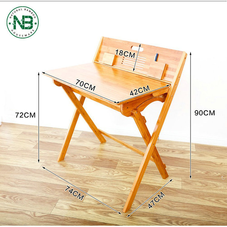 Multifunctional furniture bamboo furniture  children folding study table