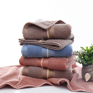 Wholesale Pure Cotton Towel Adult Face Wash Household Absorbent 100% Cotton Face Towel Custom LOGO