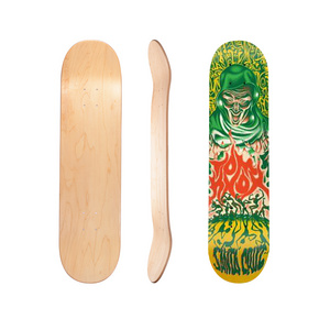 Freestyle Custom Design 32x8.25 7 layer Maple Double Kick Deck Custom Pro Skate Deck