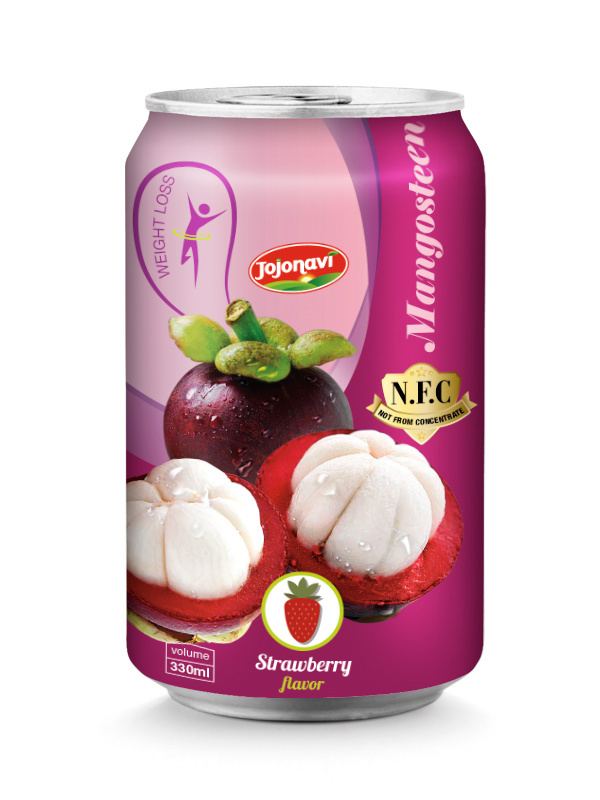 Mangosteen juice with apple flavor Fruit juice suppliers for alu can 330ml