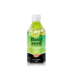 350ml Wholesale fruit juice Basil seed drink Kiwi flavour PET Bottle