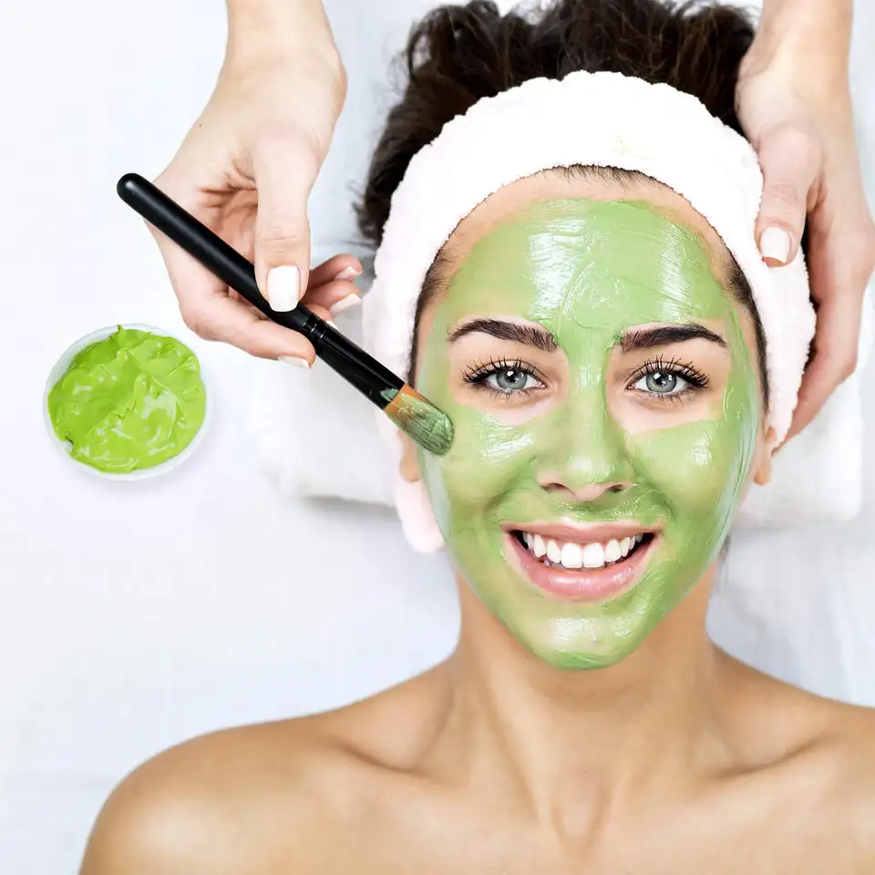 Skin Care Green Tea Mask Mud Clay Face Mask Collagen Deep Pore Cleansing Mud Clay Facial Mask