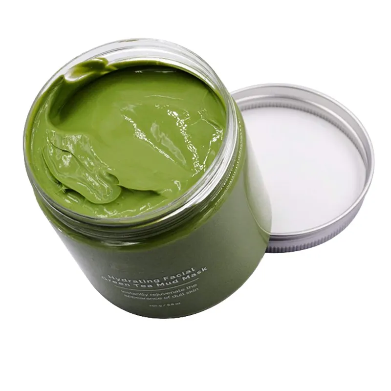 Skin Care Green Tea Mask Mud Clay Face Mask Collagen Deep Pore Cleansing Mud Clay Facial Mask