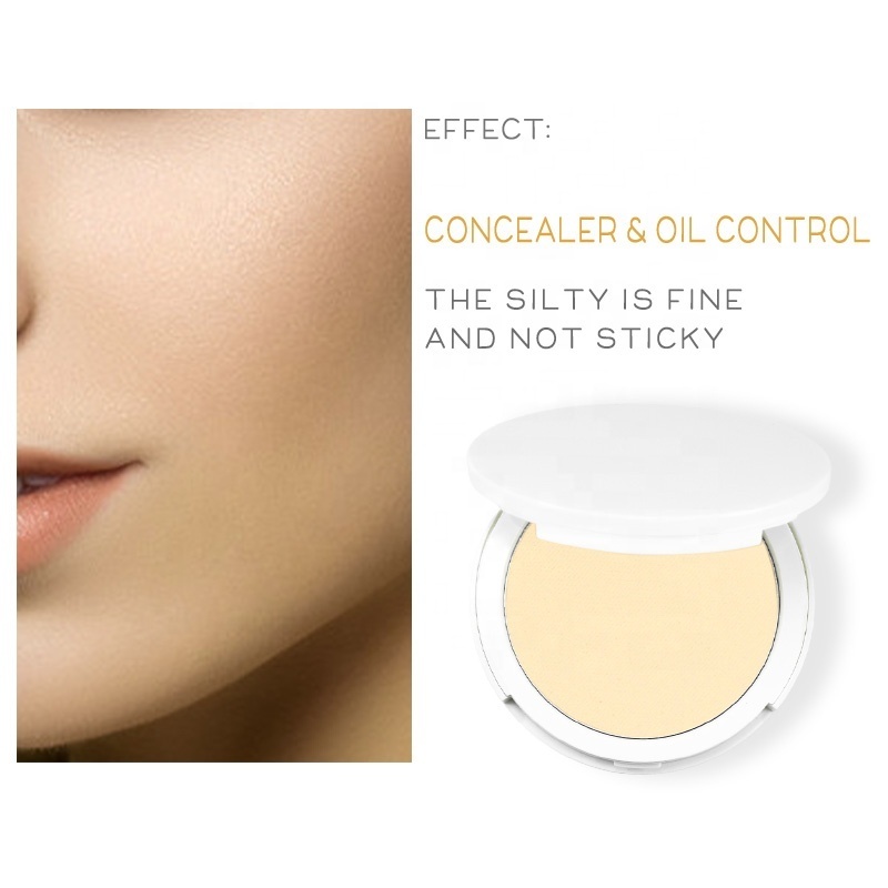 Full Coverage Waterproof Private Label Translucent Powder White Sweatproof Pressed Powder Makeup Oil Control Press Powder